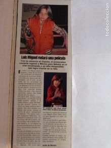 Coleccionismo de revistas: RECORTE CLIPPING DE LUIS MIGUEL REVISTA LECTURAS Nº 1595 PAG. 72 L31